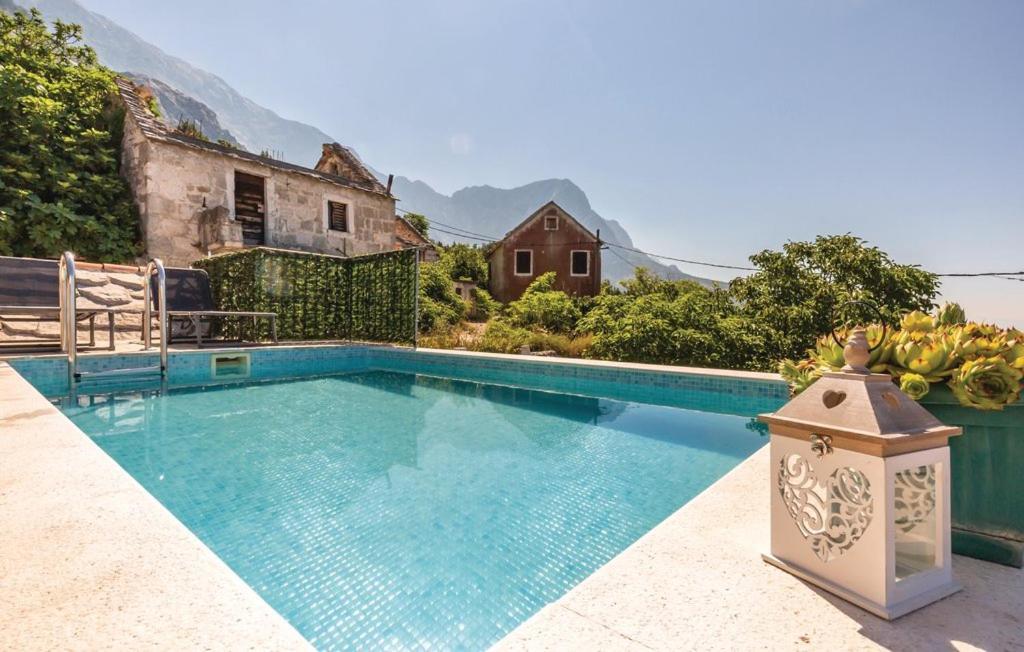 Villa Kristina - Ferienhaus Baska Voda - Topici, Private Outdoor Swimmingpool, Wifi Bagian luar foto